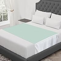 Vista 1 de CoolShields Almohadillas de cama impermeables, 60 x 36 pulgadas, lavables y reutilizables, protector de colchón para incontinencia