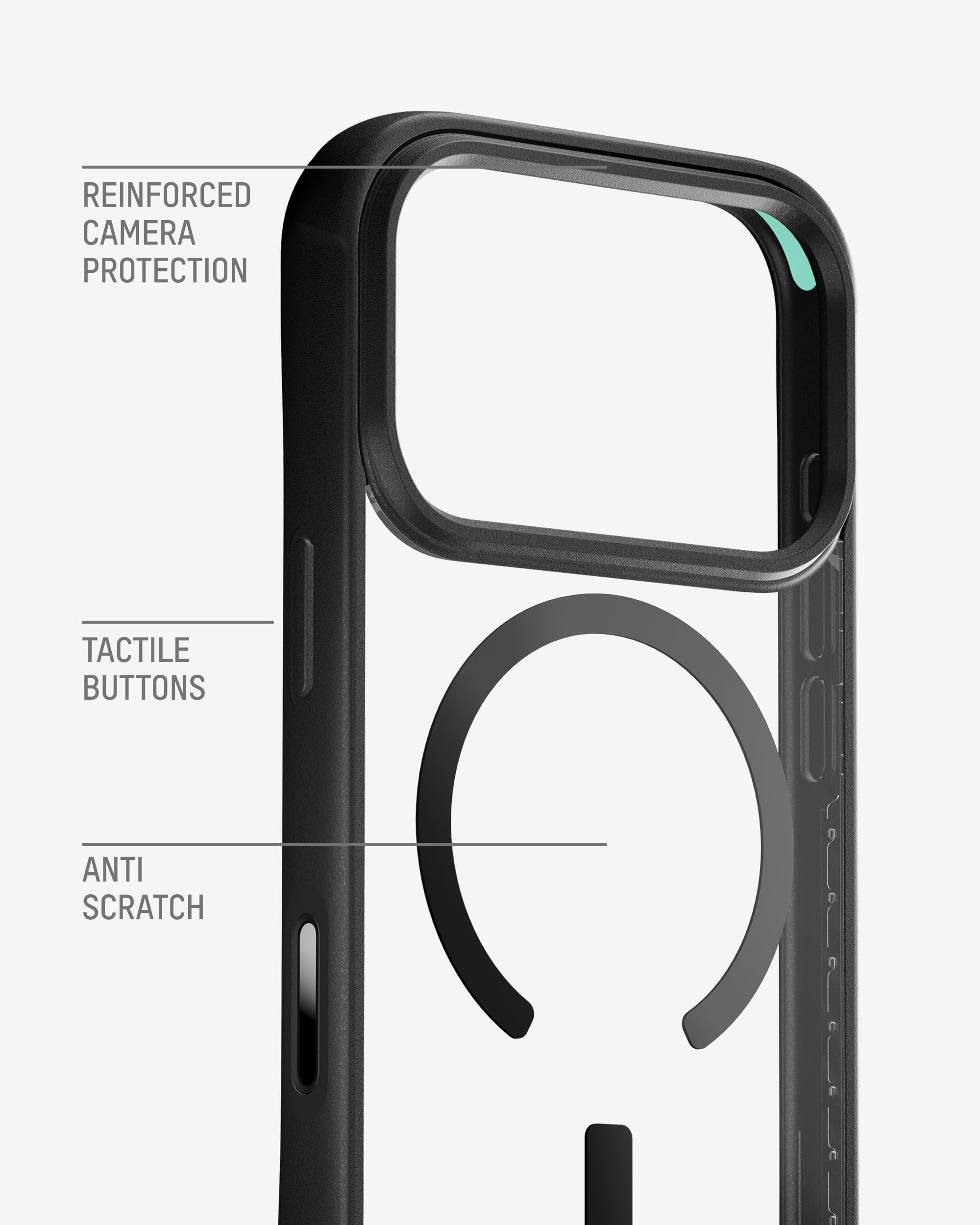 Mous Przezroczyste etui do iPhone 17 Pro 6,3", kompatybilne z MagSafe - Clarity - odporne na żółknięcie, uderzenia etui do iPhone 17 Pro – odporne na zarysowania, krystalicznie czyste i smukłe