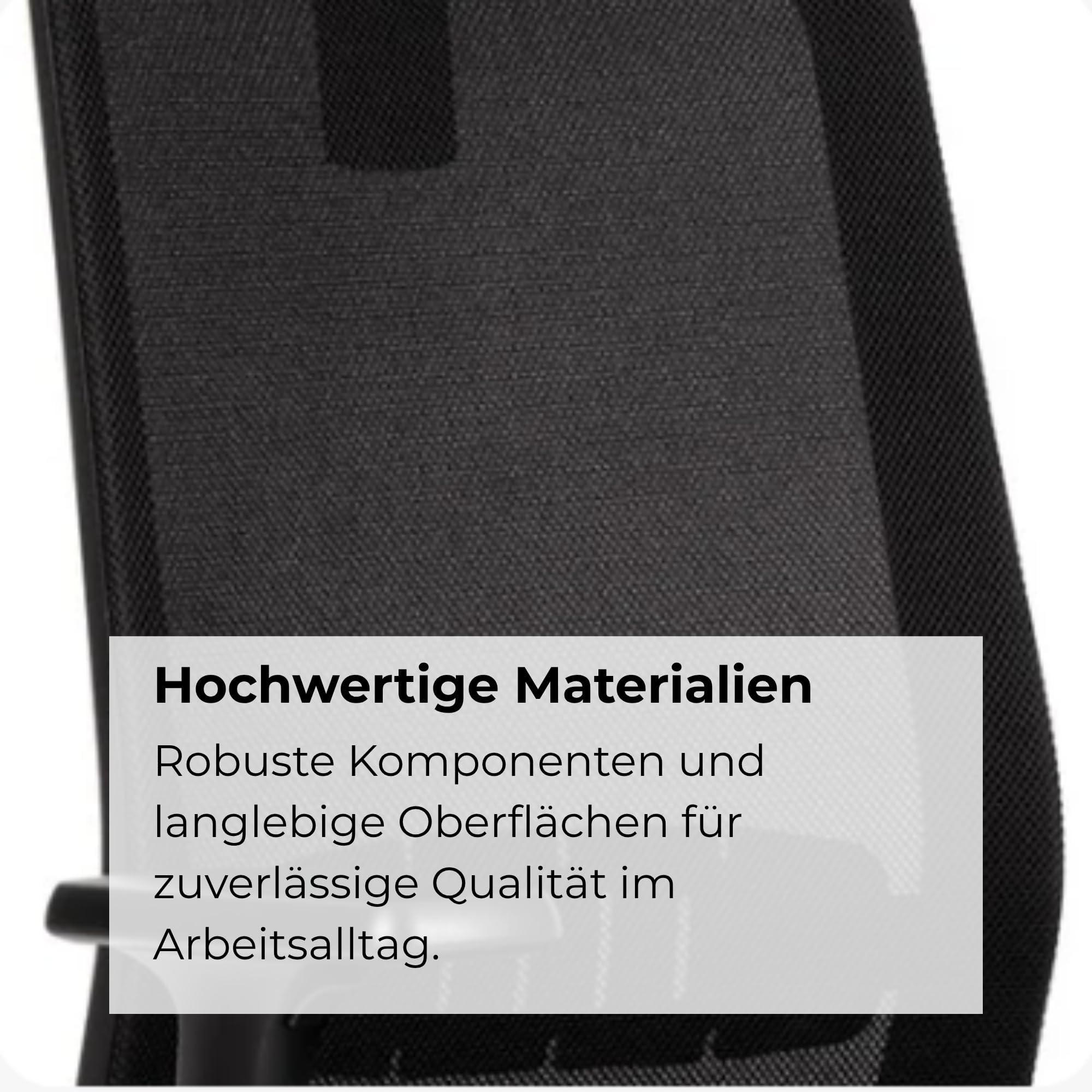 YOS S5 ergonomischer Bürostuhl mit Kopfstütze, Schreibtischstuhl | Netzrücken, Lordosenstütze, Kopfstütze, 150 kg Belastbarkeit – Made in Germany