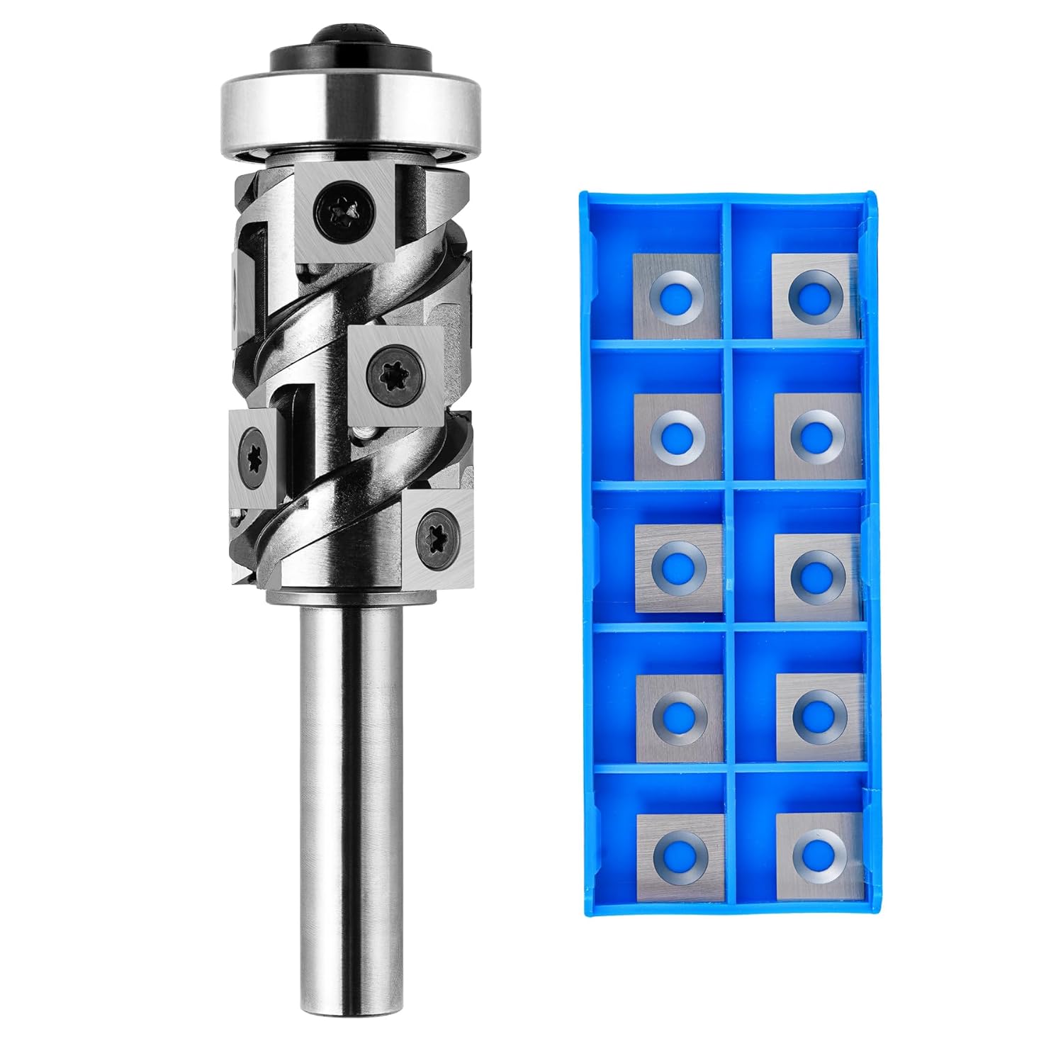 SpeTool 1/2 Shank Bottom Bearing Flush Trim Router Bits with 10 PCS ...