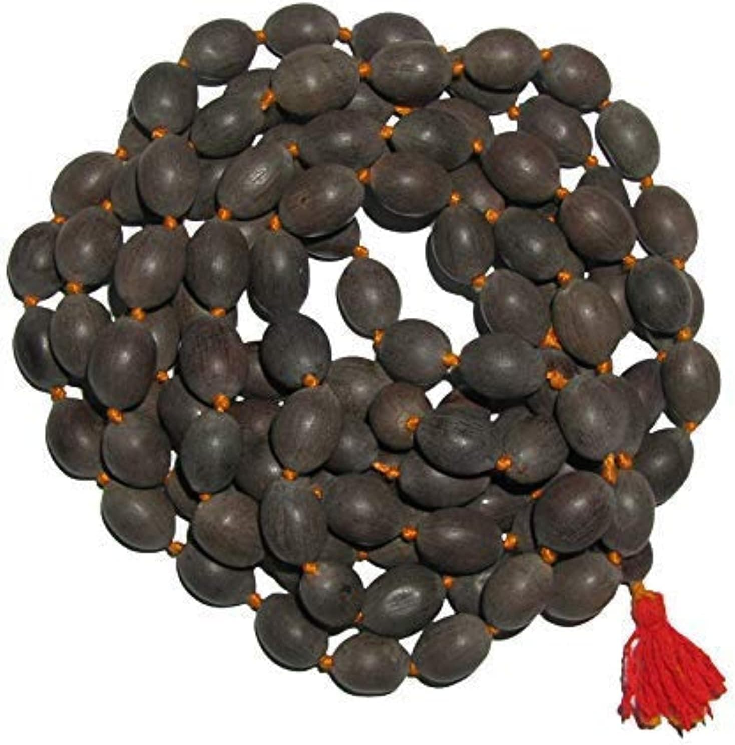 Pmw 108 Big Lotus Seeds Kamal Gatta Japa Mala for Laxmi Pooja and Wearing - Grey