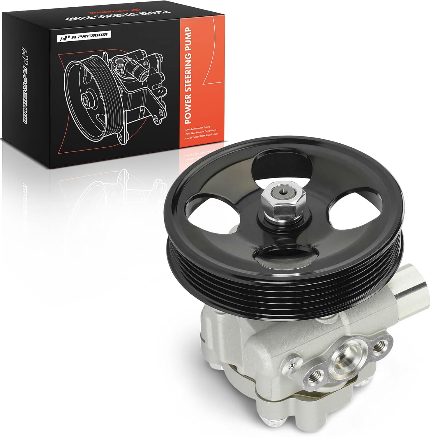 A-Premium Power Steering Pump, with 5-Groove Pulley, Compatible with Subaru Impreza 1997-1998, Legacy 1997-1999
