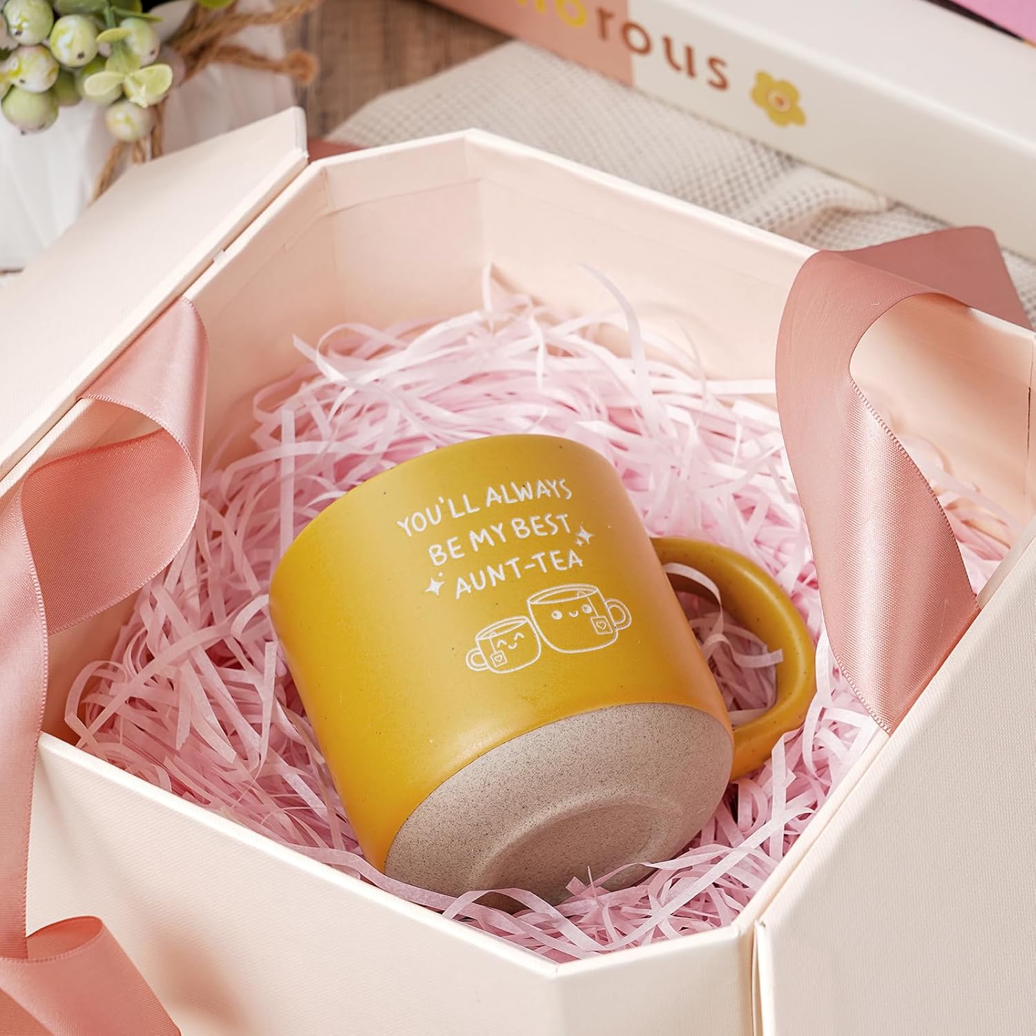 Aunt Gift Ideas Aunt-Tea Mug - Birthday Gifts for Women Auntie Best Ever Gifts Christmas Gift Ceramic Coffee Mug 12.8oz - Image 2