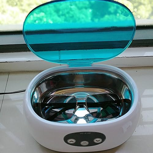 Miniatura 5 de 50 W 20.3 fl oz Digital grado comercial limpiador ultrasónico máquina de limpieza anteojos Sunglass Limpiador de joyería con temporizador digital no