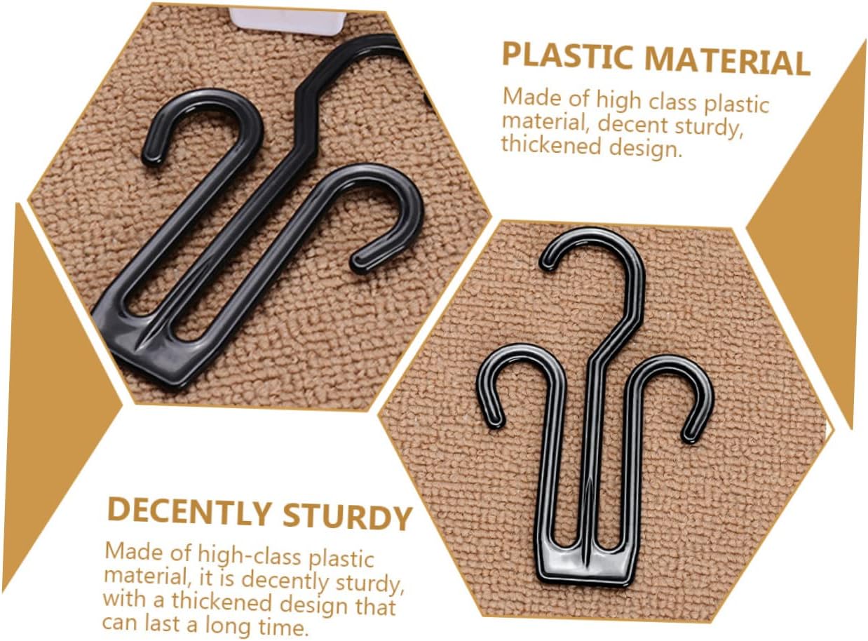 Healifty Double Hook Shoes Hangers Portable Drying Organizer 12pcs Plastic