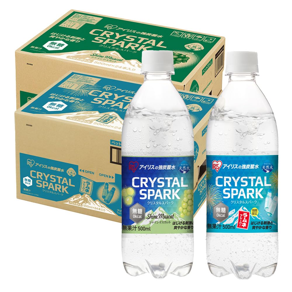 Amazon.co.jp: CRYSTAL SPARK(クリスタルスパーク) 炭酸水 500ml ×48本