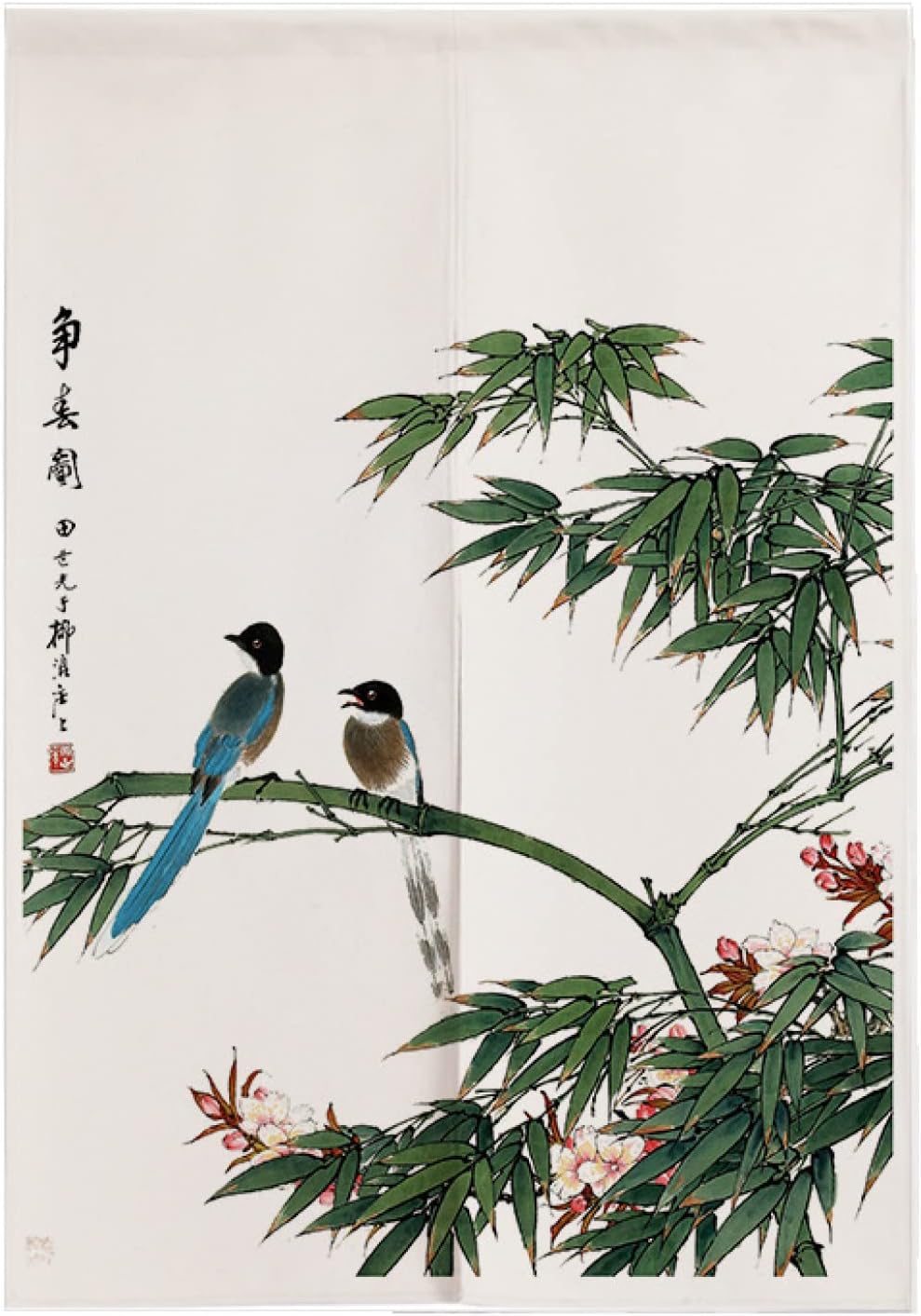 遮光?目隠し?のれん?暖簾?厚手?インテリア?飾り?雰囲気変換?花枚 突っ張り シンプル 綿麻 間仕切り おしゃれ 和風 カラー7