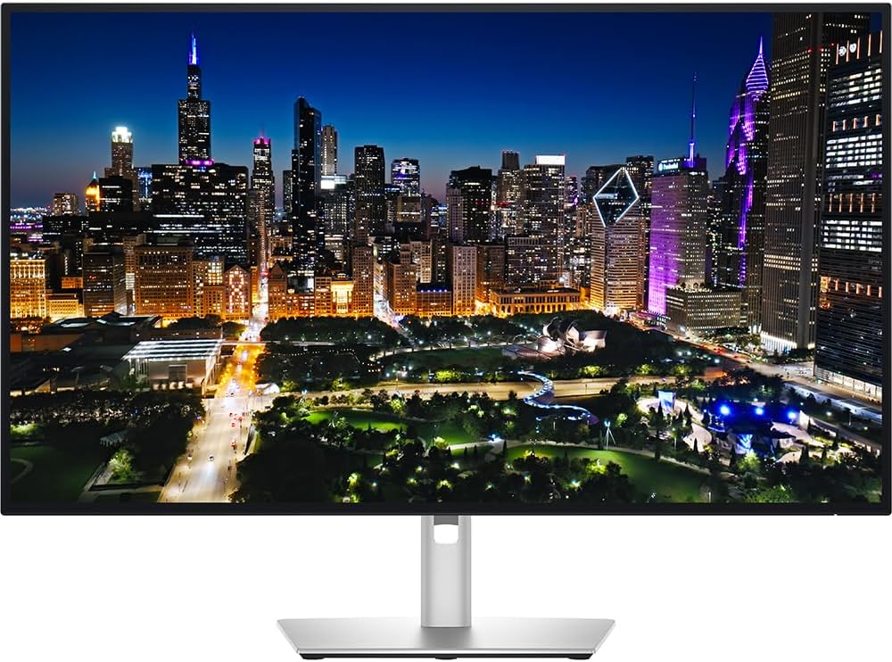 Front view of Dell UltraSharp 32 inch 4K UHD 120Hz Monitor