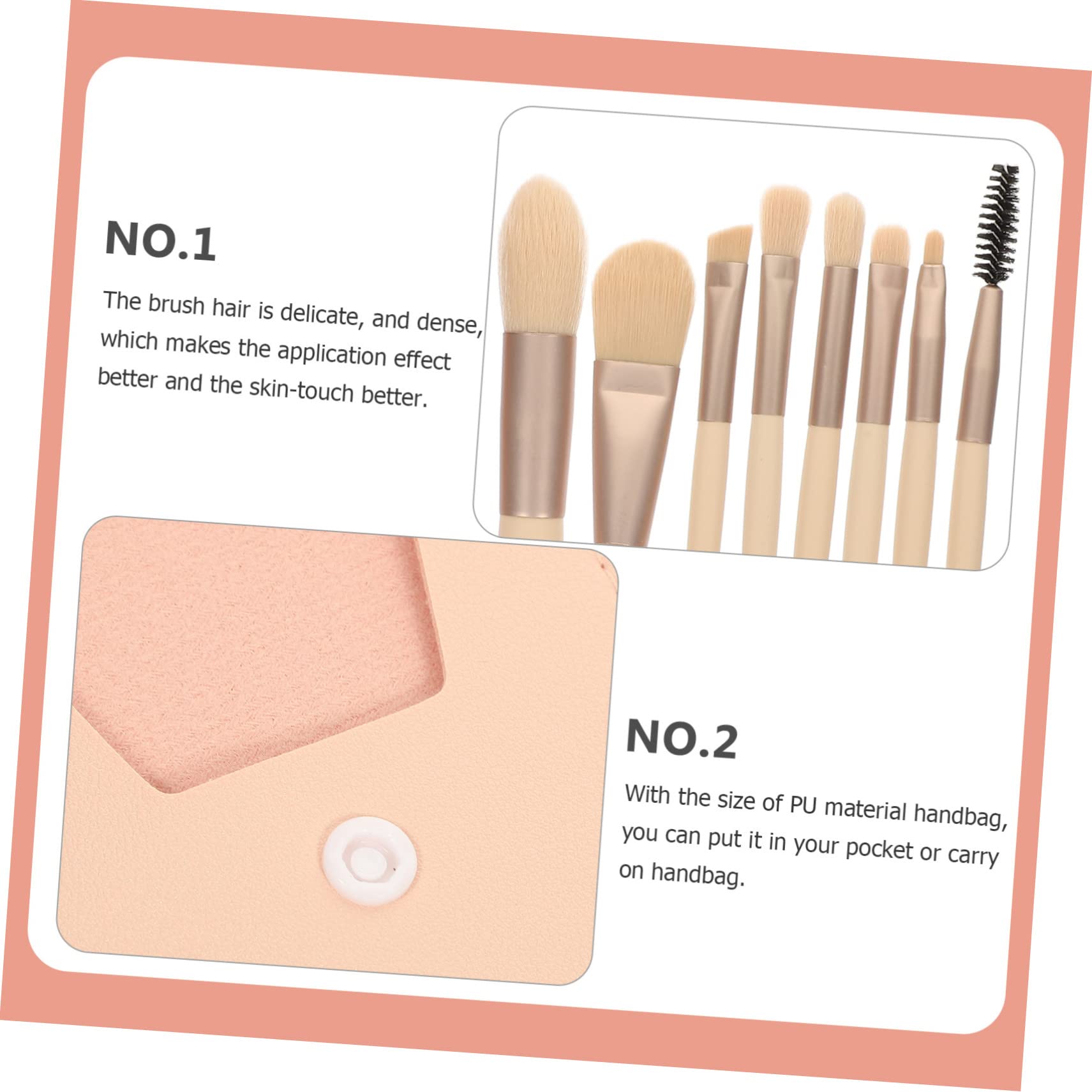 minkissy 5 Sets Make-up Pinsel Und Werkzeuge Set Lidschatten Alicators Make-up Kit Frauen Schönheit Werkzeuge Geschmeidig Make-up Pinsel Farbe Tragbare