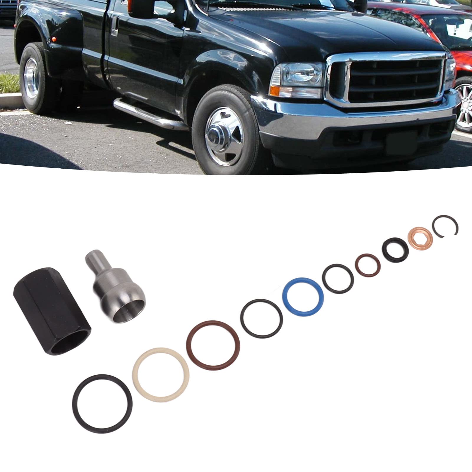 Kit Riparazione Perdita Olio Raccordi, Guarnizioni O Ring Iniettore, 8 Pezzi per Applicazioni Automobilistiche