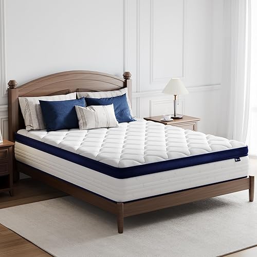 Miniatura 8 de Avenco - Colchón tamaño King, colchón híbrido tamaño King en una caja, colchones de 12 pulgadas tamaño King con espuma de confort y resortes de