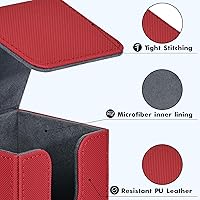 Vista 93 de ZLCA MTG YuGiOh - Caja de cartas para cartas intercambiables, MTG YuGiOh con capacidad para más de 100 tarjetas de una sola funda, caja