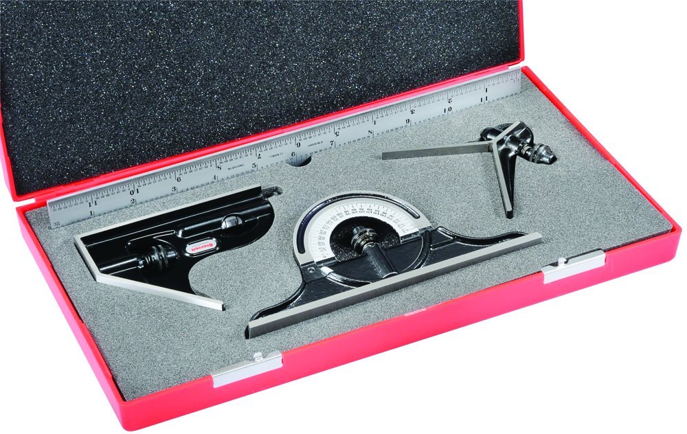 Bеѕt Cуbеr Dеаlѕ 🔥 Starrett C434-12-4R Combination Set with Square, Center and Reversing Protractor and Satin Chrome blade