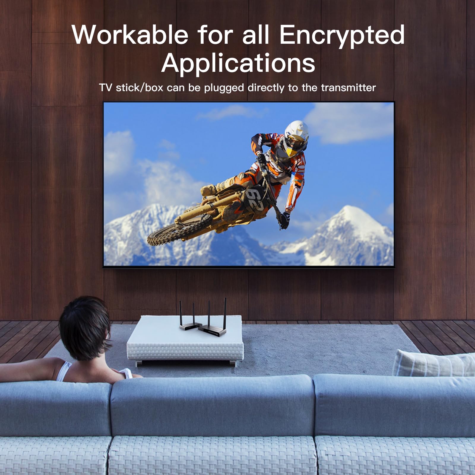Trasmettitore HDMI Wireless 4K 60Hz - KVM e IR - Dettaglio