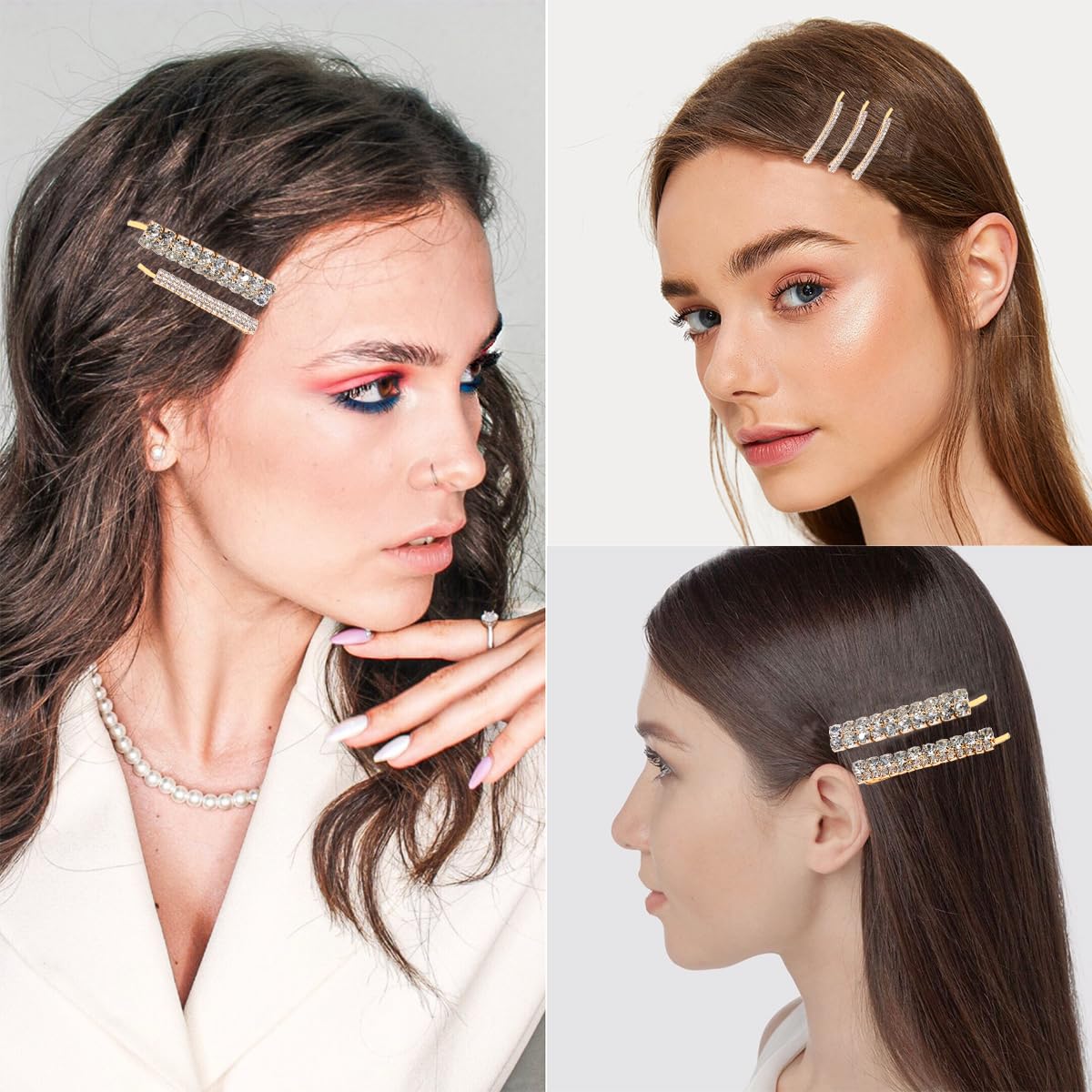 NWT 1 Pair Wedding Prom Rhinestone Hair Ornaments Prom Hair Jewel - Etsy main image 2