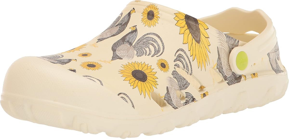 Western Chief Women's Easies Lightweight Slip Resistant EVA Garden Clogs | Ladies footwear with soft relief arch support footbed and easy on and off heel strap, floatable water shoes with drainage