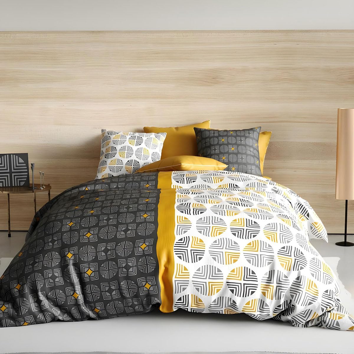 Parure de lit Arturo 220 x 240 cm DOUMIE avec housse de couette grand lit double