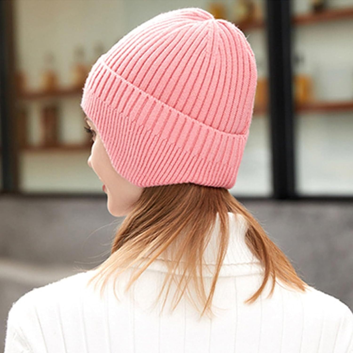 Wintermütze Für Kälte Männer Gestrickte Hut Frauen Earflap Winter Hüte Herren Wolle Kappe Warme Schädel Radfahren Mütze Warme