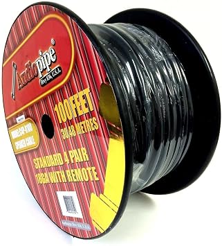 Audiopipe 100 Feet 9 Conductor 18 Gauge Speed Cable Speaker Alarm Hitch Wire C4P-R100