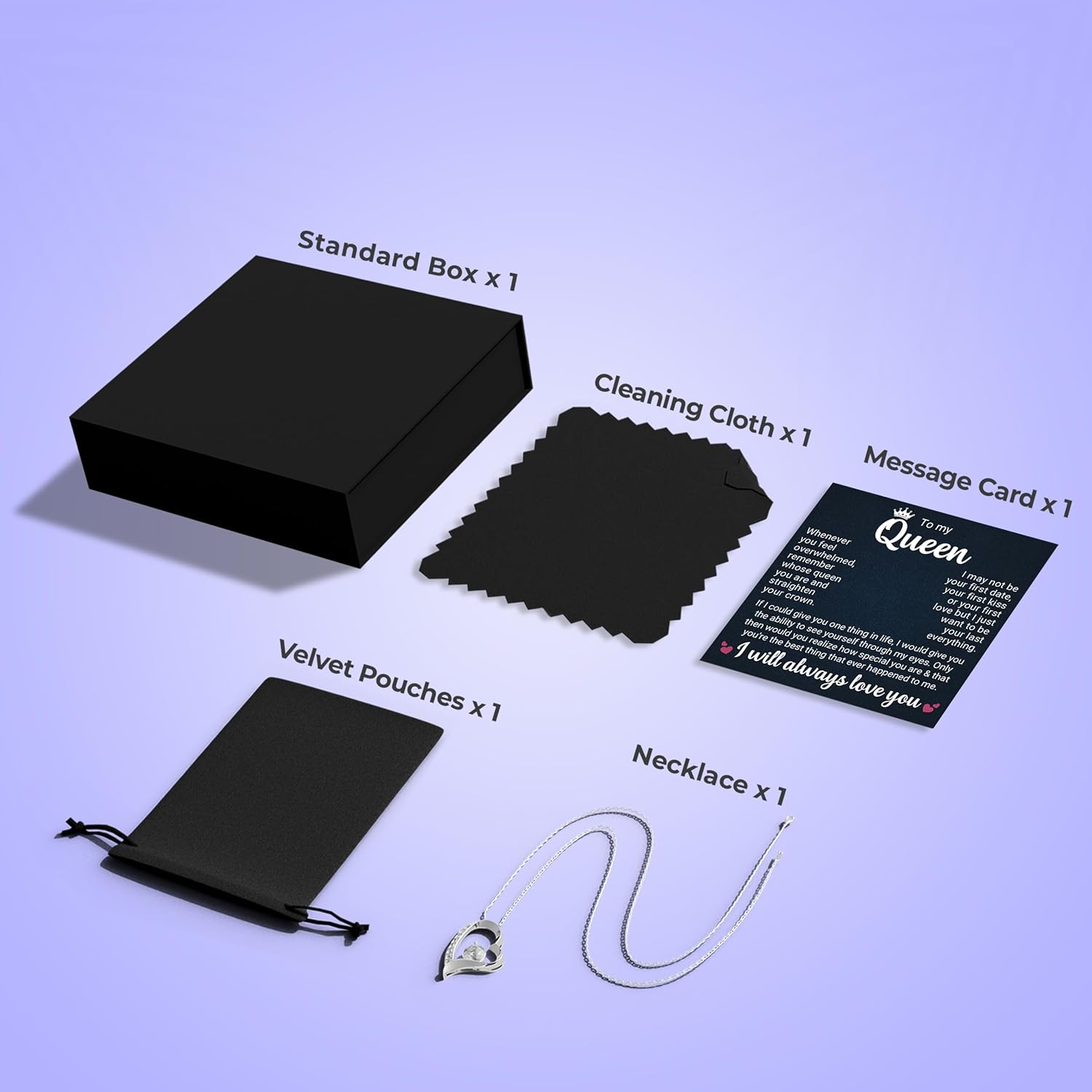 Wife Necklace From Husband| Soulmate Anniversary or Birthday Gift for Her| Wifey Mother's Day or Valentine's Day Pendant Jewelry for Hot Doe - Image 4