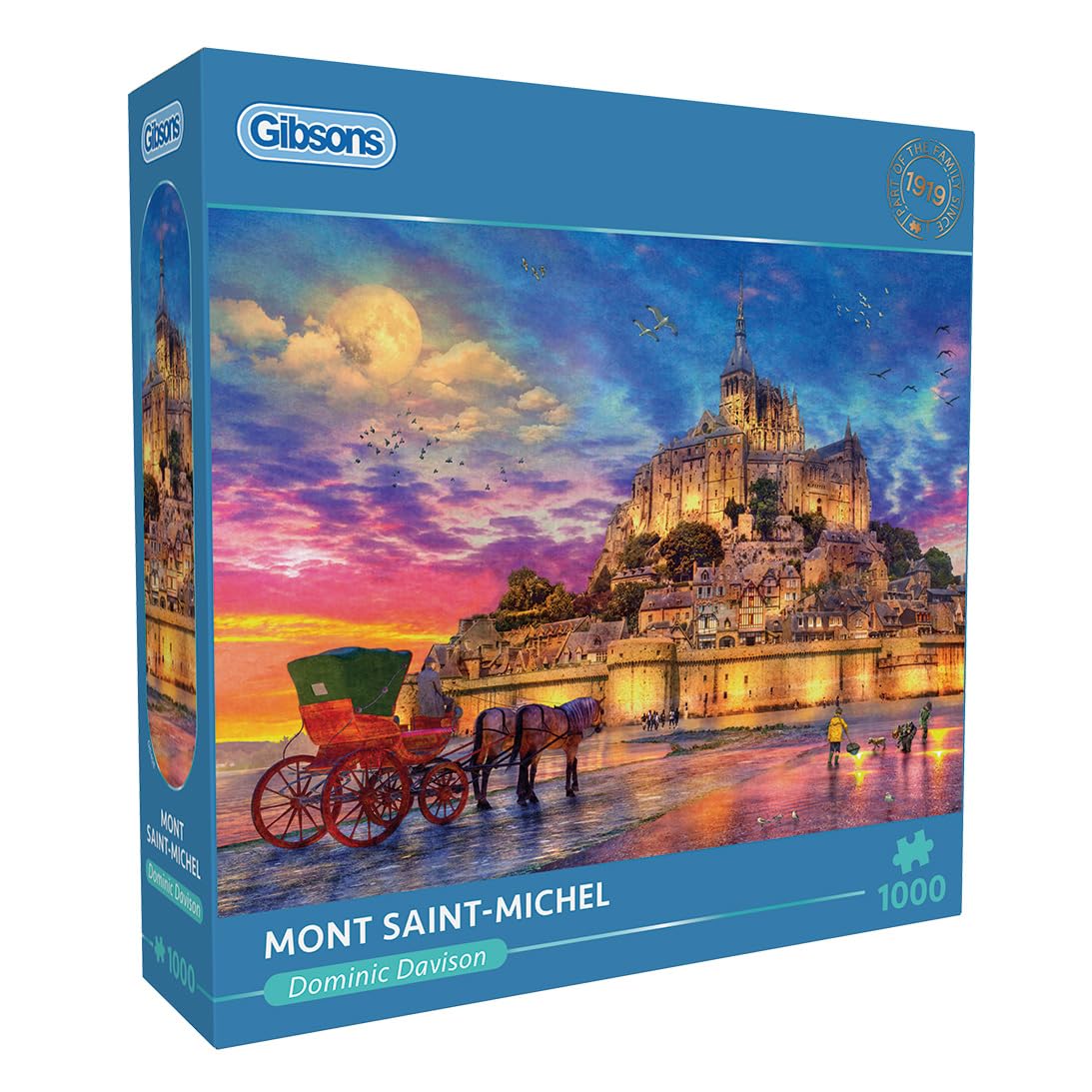 Gibsons Mont St Michele 1000 Piece Jigsaw Puzzle for Adults - France - Sustainable for Adults - Premium 100% Recycled Board - Great Gift โ image 1