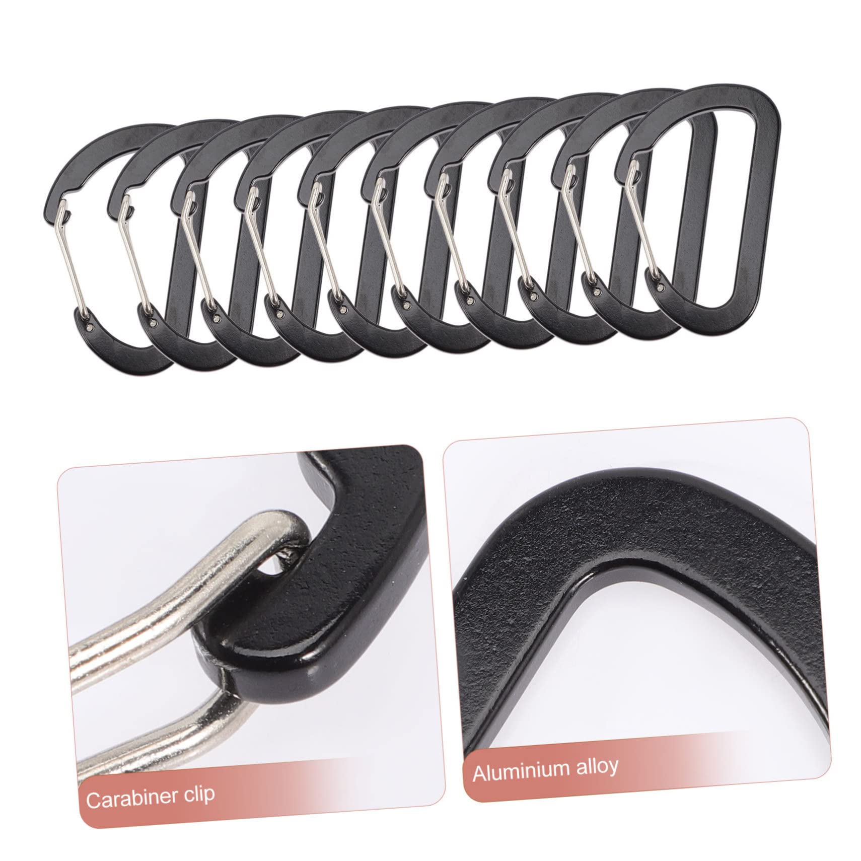 BESTonZON Mosquetones Accesorios De Camping Clips De Carabiner Actividades