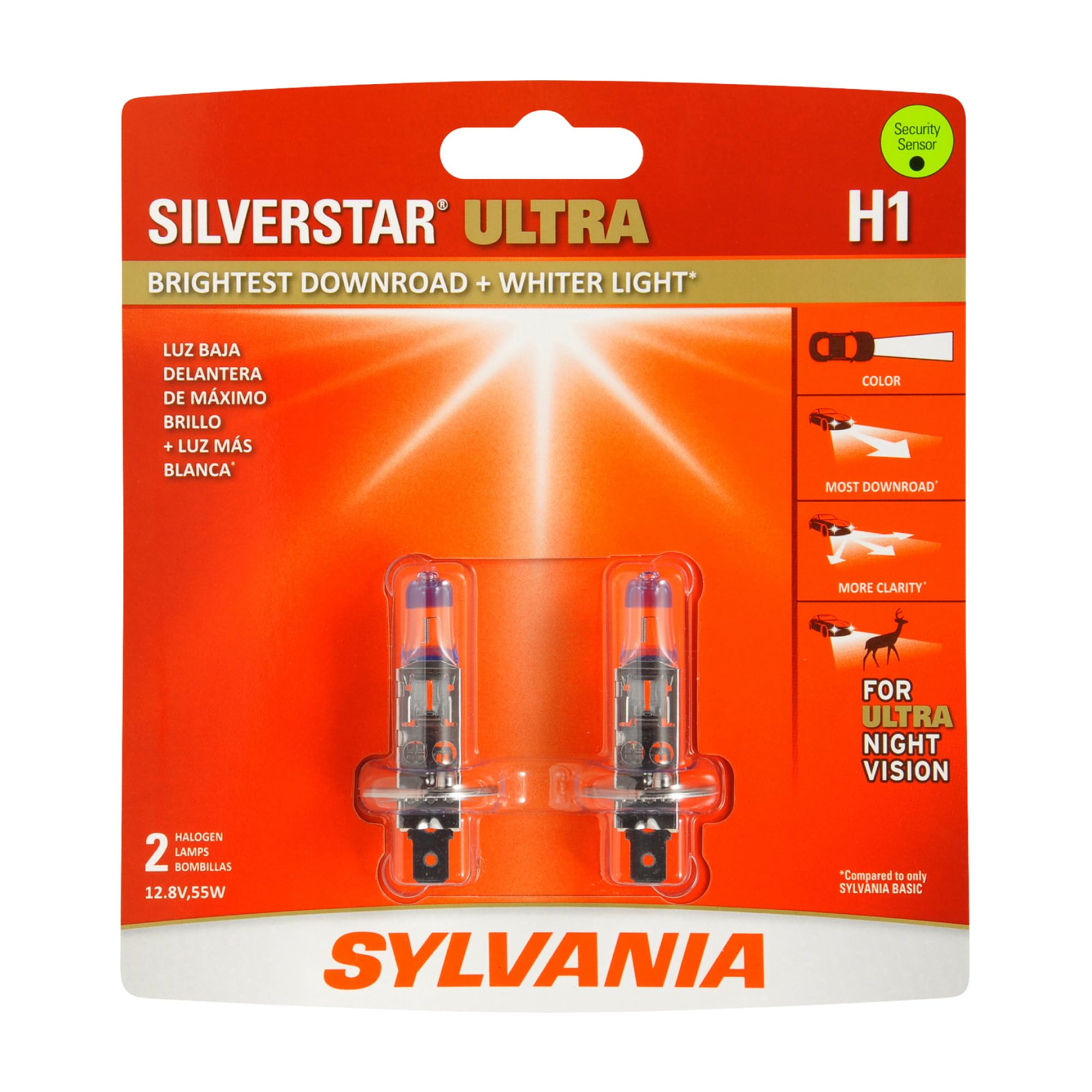 SYLVANIA H1 SilverStar Ultra Halogen (2 Bulbs)