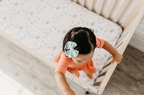 Miniatura 4 de Copper Pearl Sábanas de punto prémium para cuna de bebé para colchones estándar, Bayside