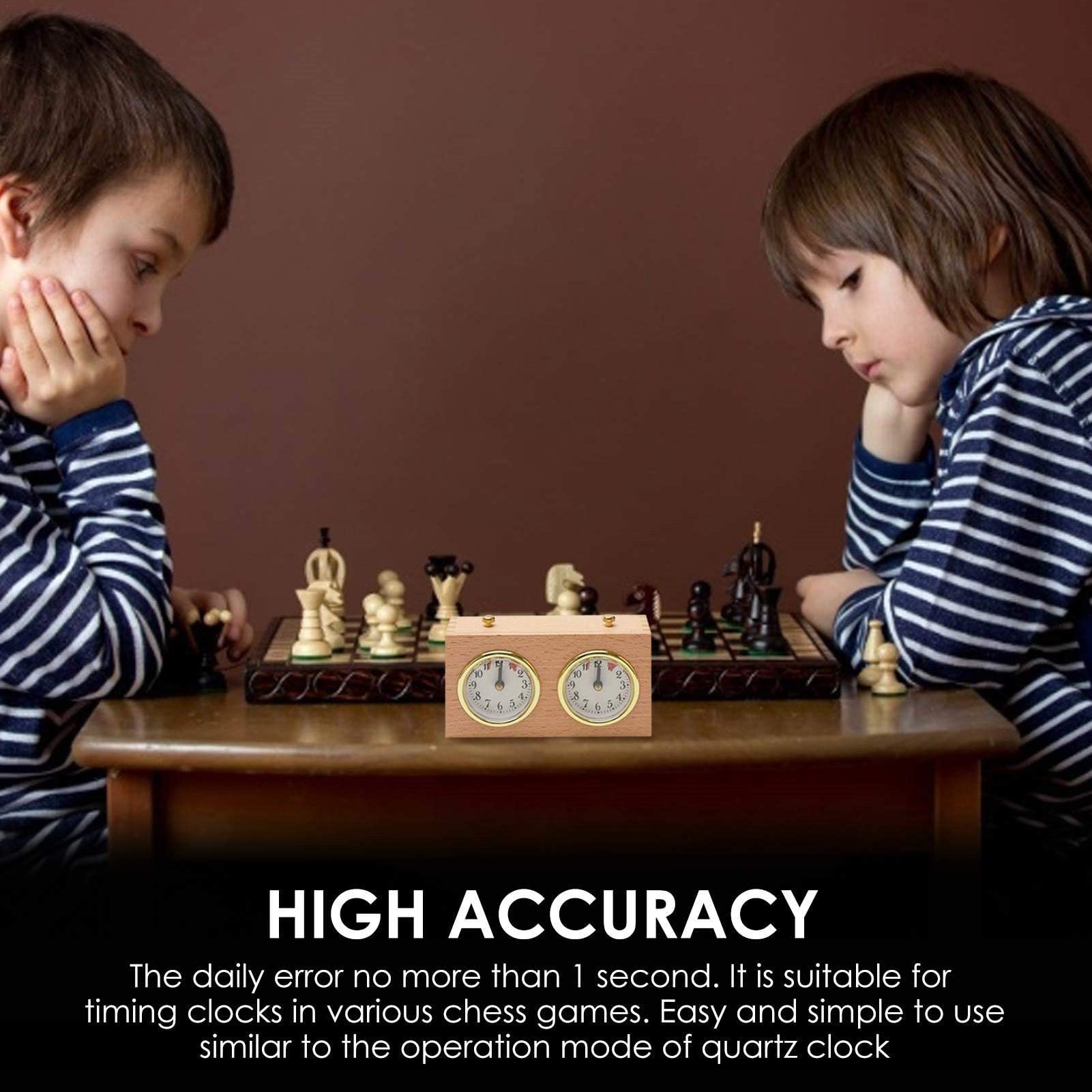 Minuteur Horloge D'échecs Numérique Chronomètre en Bois pour Jeu D'échecs Pendule D'échecs Compte À Rebours Game Timer Chess Clock Timer