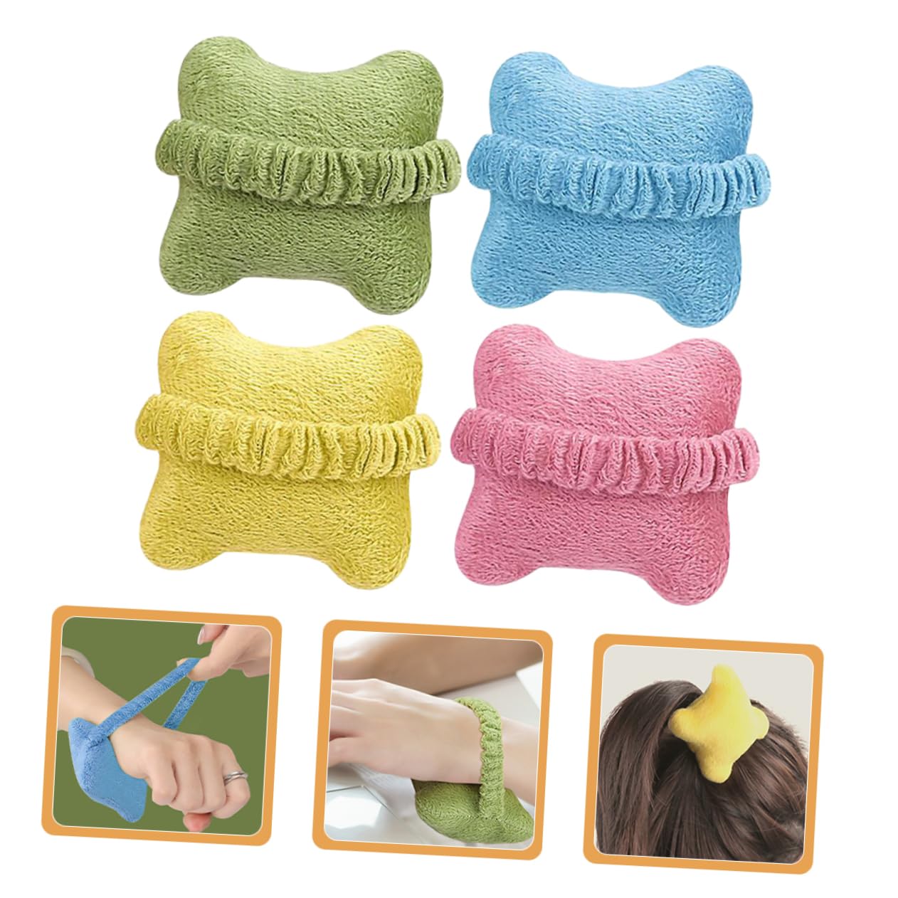Operitacx 5 Set Supporto Da Polso Da Tavolo Piccolo Cuscino Da Polso Per Decompressione Mouse 4 Pezzi Tastiera Meccanica Senza Fili Mouse Cablato Mouse Da Gioco Cotone Di Seta 4 Pezzi * 5