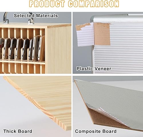 Miniatura 6 de Armario seguro para teléfono móvil montado en la pared, almacena y organiza 12, 24, 36, 48 o 60 teléfonos, aula, oficina o fábrica gabinete de