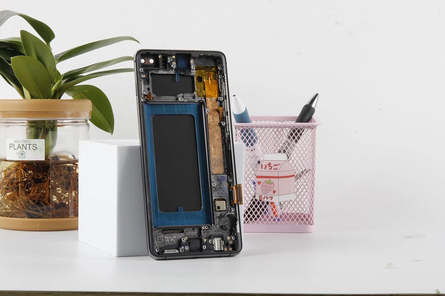 INCELL for Samsung Galaxy S10 Plus Screen Replacement for Samsung S10 Plus LCD Display G975F G975FW SM-G975U LCD Digitizer Touch Screen Assembly Black with Frame