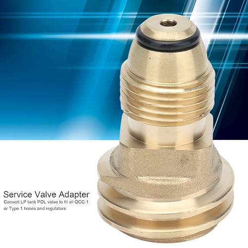 Miniatura 2 de Adaptador de accesorios de latón Convertir válvula de servicio POL a manguera QCC1 tipo 1 ideal para diversas aplicaciones