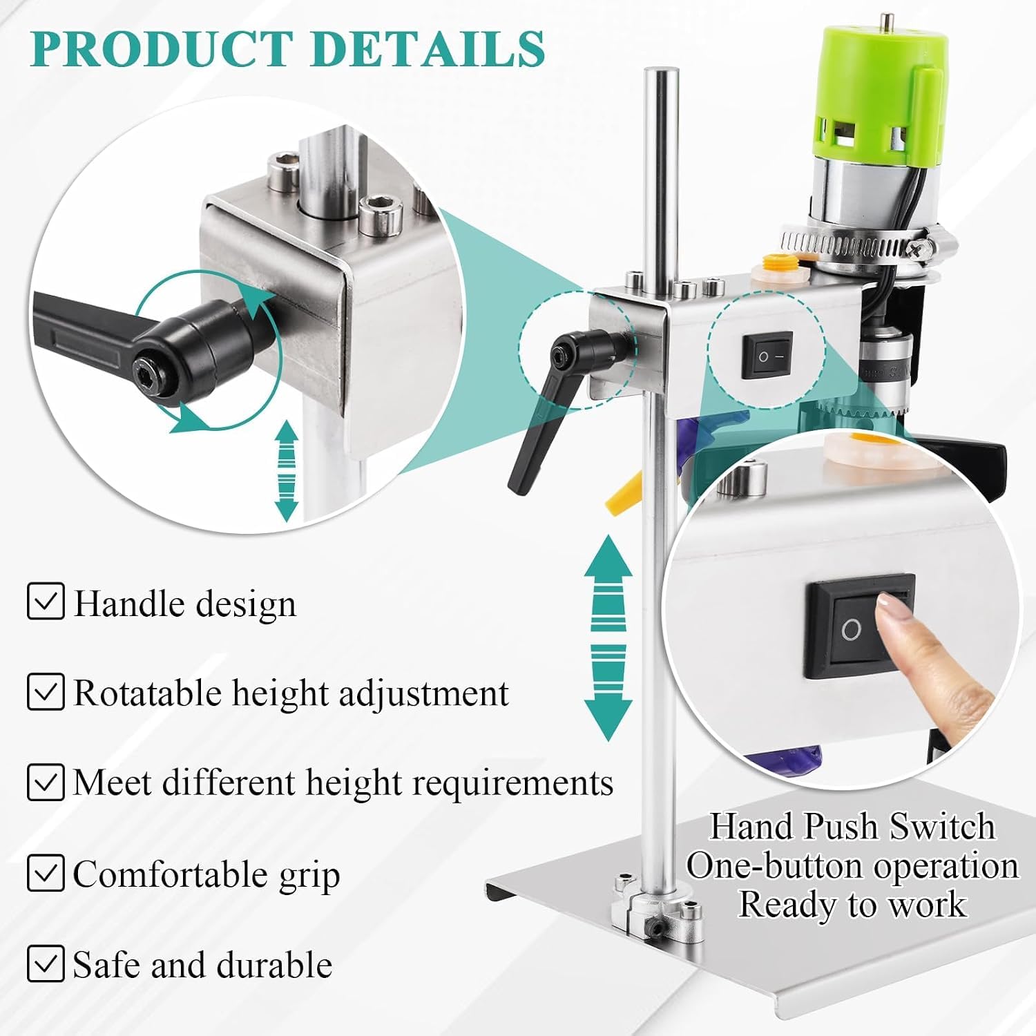 Tagliavetro elettrico di alta precisione per bottiglie, ideale per progetti fai da te, con capacità di taglio di 5 mm.