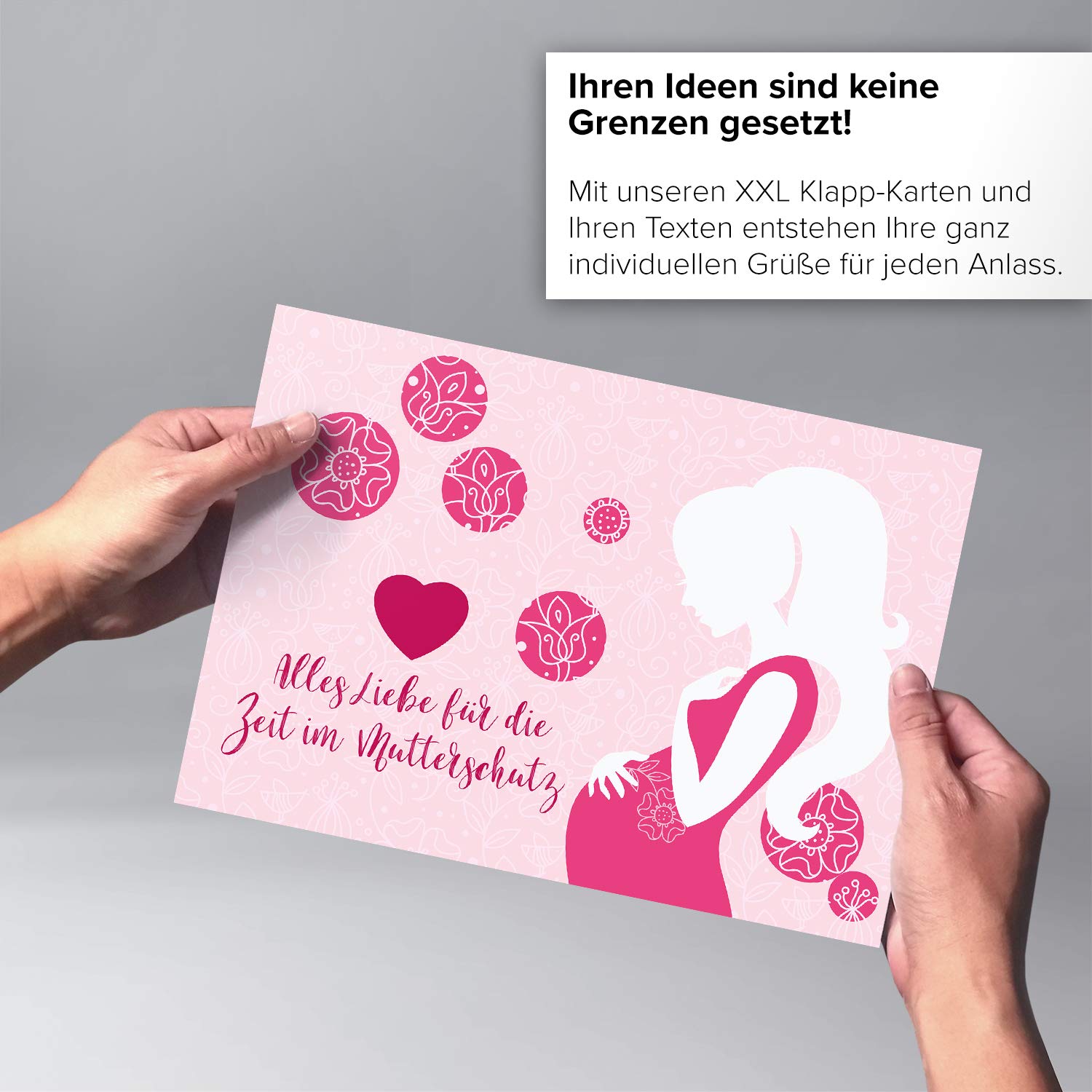XXL Abschiedskarte Für Mutterschutz – DIN A4, Mit Umschlag | „Alles Liebe Für Die Zeit“ | Für Kolleginnen