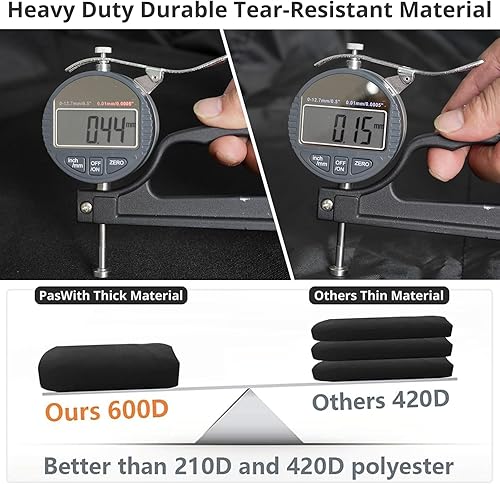 Miniatura 4 de Cubierta de plancha para parrilla Blackstone de 28 pulgadas con capucha, a prueba de rasgaduras y resistente al agua, cubierta de parrilla
