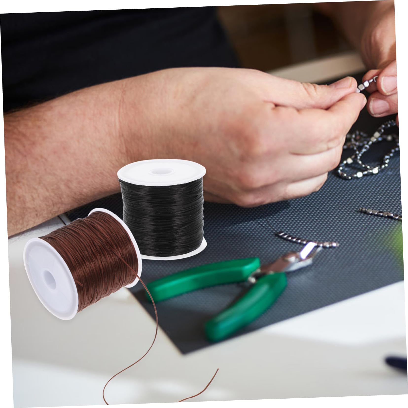 NUOBESTY 16rollen Armband-Schnur Elastische Kordel Für Schmuckherstellung Dehnbares Perlenschnur-Material Für Armbänder Halsketten Und Mehr