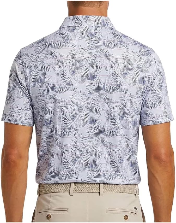 Greg Norman Men's Performance Golf Polo Shirt, Moisture Wicking PlayDry, Lightweight Breathable Short Sleeve image 2
