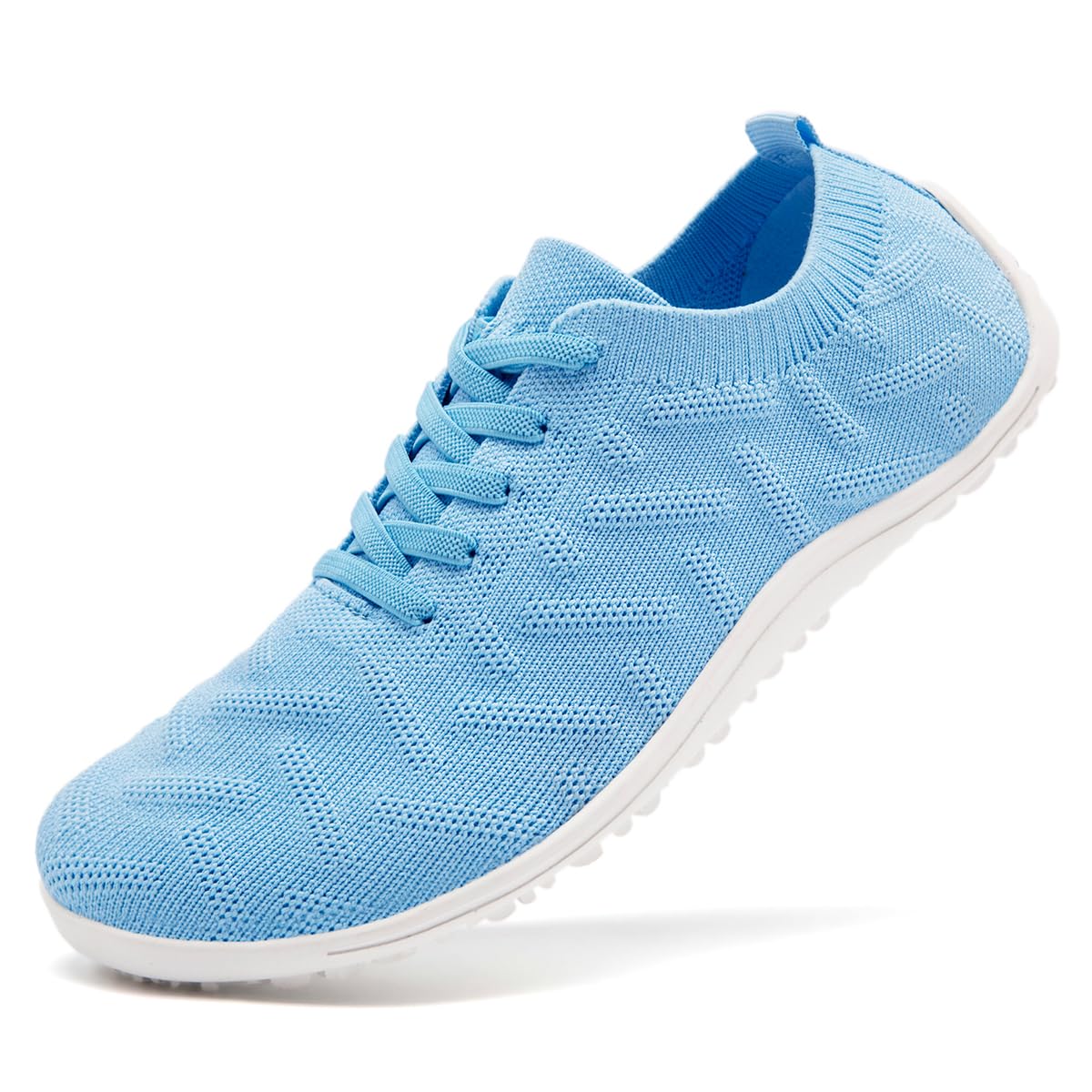DLWKIPV Women Barefoot Shoes Slip-On Lightweight Minimalist Walking Shoes for Travel Hiking Casual Wear Daily Use Zero Drop Thin Sole Soft Breathable Upper Light_Blue US 10