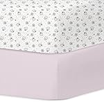 Little Grape Land Crib Sheets 2 Pack for Boys and Girls, Baby Neutral Crib Fitted Sheets for Standard Crib & Toddler Mattress, Super Soft Breathable Fitted Crib Sheet Set, Flying Cow
