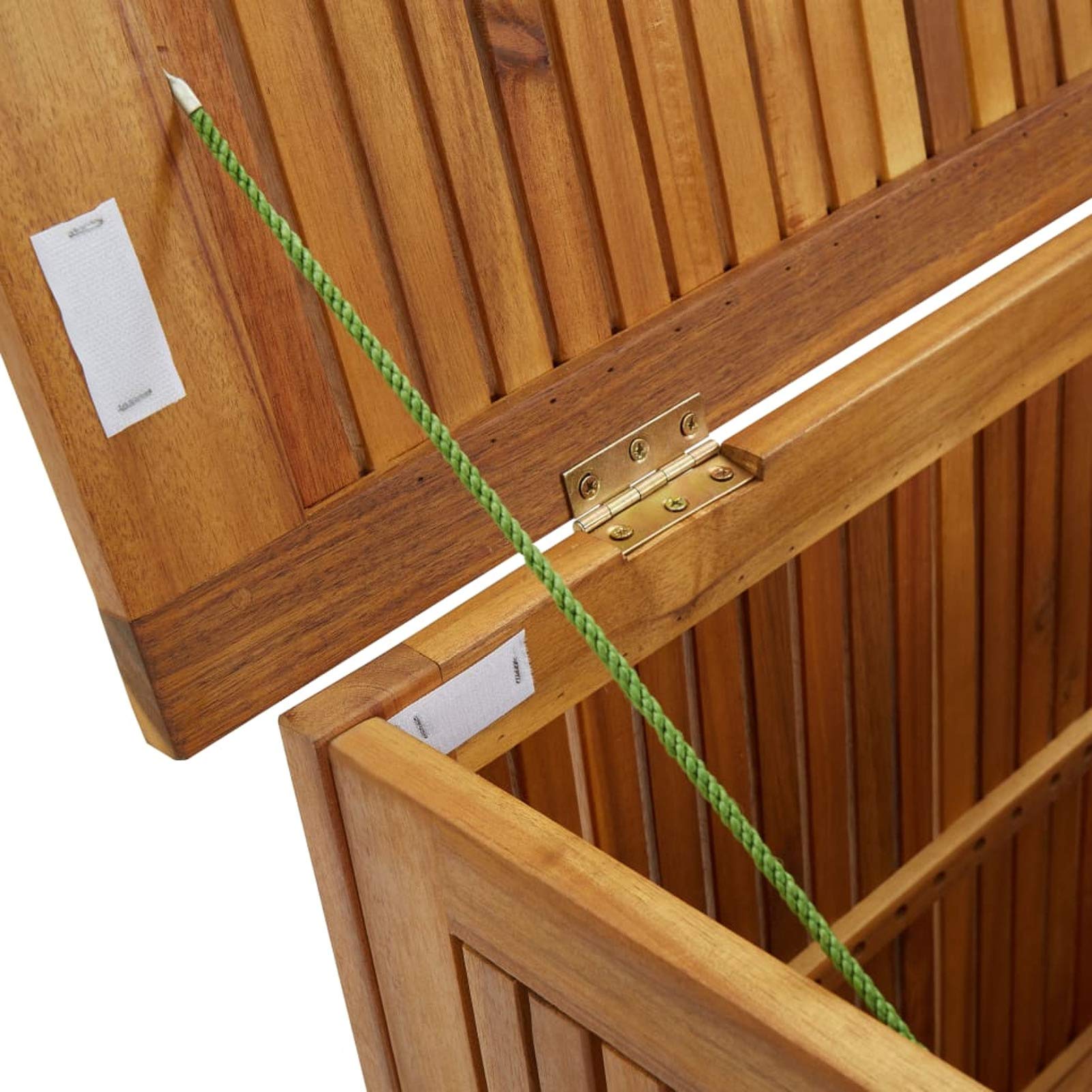 ShGaxin Schowek ogrodowy, zewnętrzna Arcon, Baul Garden Storage, ogrodowa skrzynia, skrzynia ogrodowa na zewnątrz, akacja lite drewno 90x50x58 cm