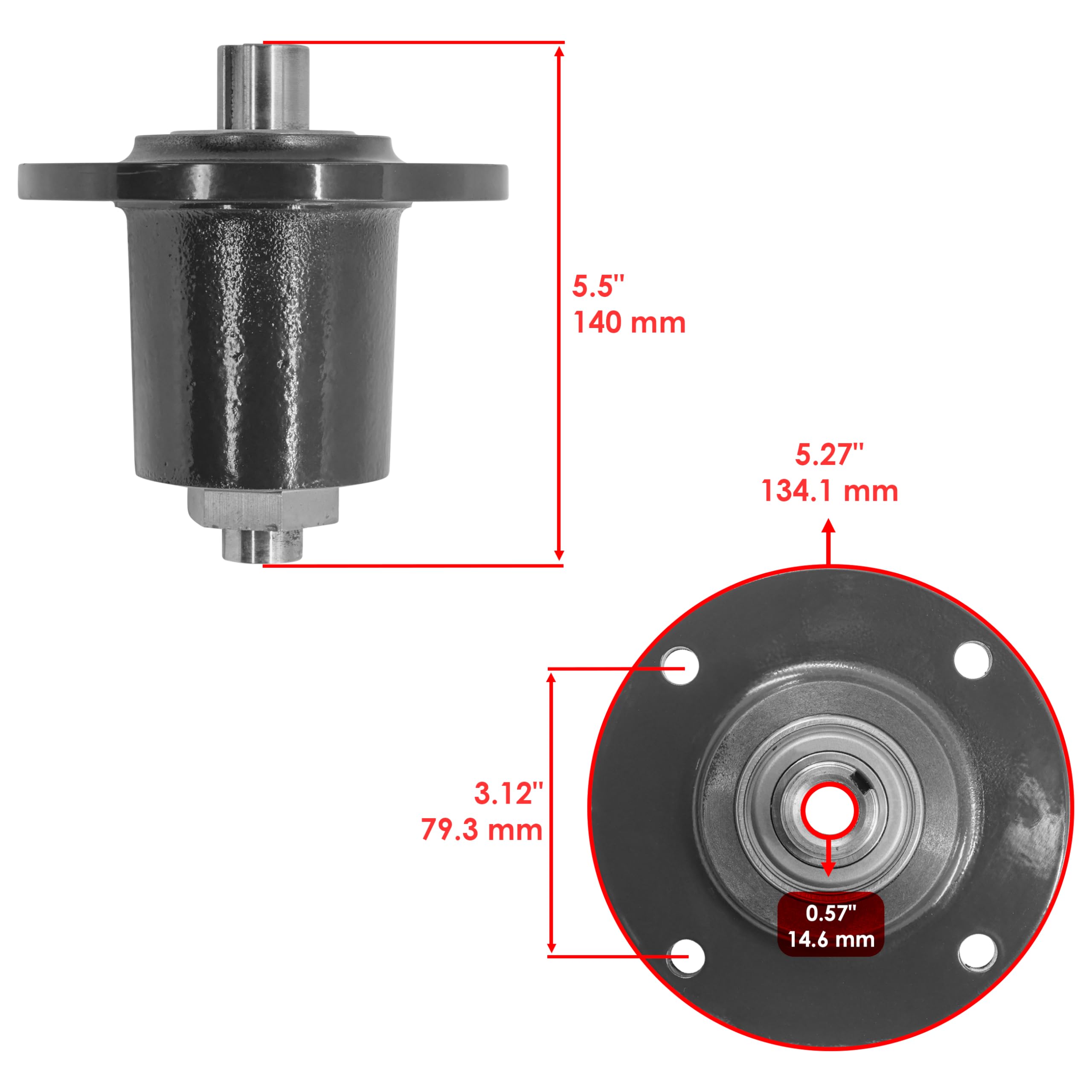 Amazon.com : Caltric 2186205 285-871 Deck Spindle Compatible with