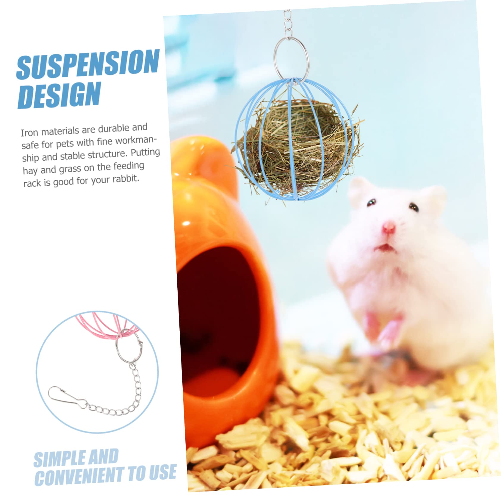 SUPVOX 10piezas Bolsa De Alimentación Colgante para Conejos y Roedores Feeder para Hámsters Chinchillas y para y Juguete Interactivo