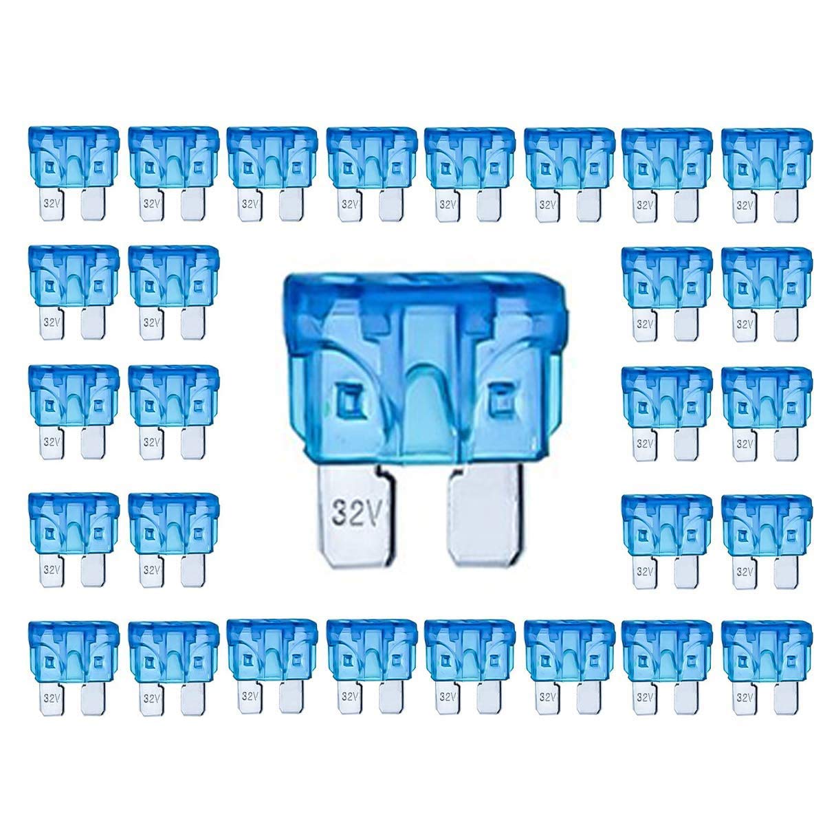 Kodobo 100 Pack Auto Fuses 15 AMP ATC/ATO Standard Regular Fuse Blade 15A Car Truck Boat Marine RV - 100Pack