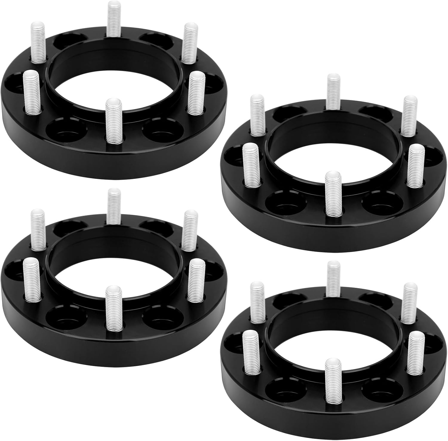 1in Wheel Spacers, 2pcs 6x5.5/6x139.7mm Hubcentric Spacers Adapter (106mm Hub Bore, M12x1.5), Compatible for Toyota 95-22 Tacoma/ 89-22 4-Runner/ 01-07 Sequoia/ 07-14 FJ Cruiser/ 00-06 Tundra