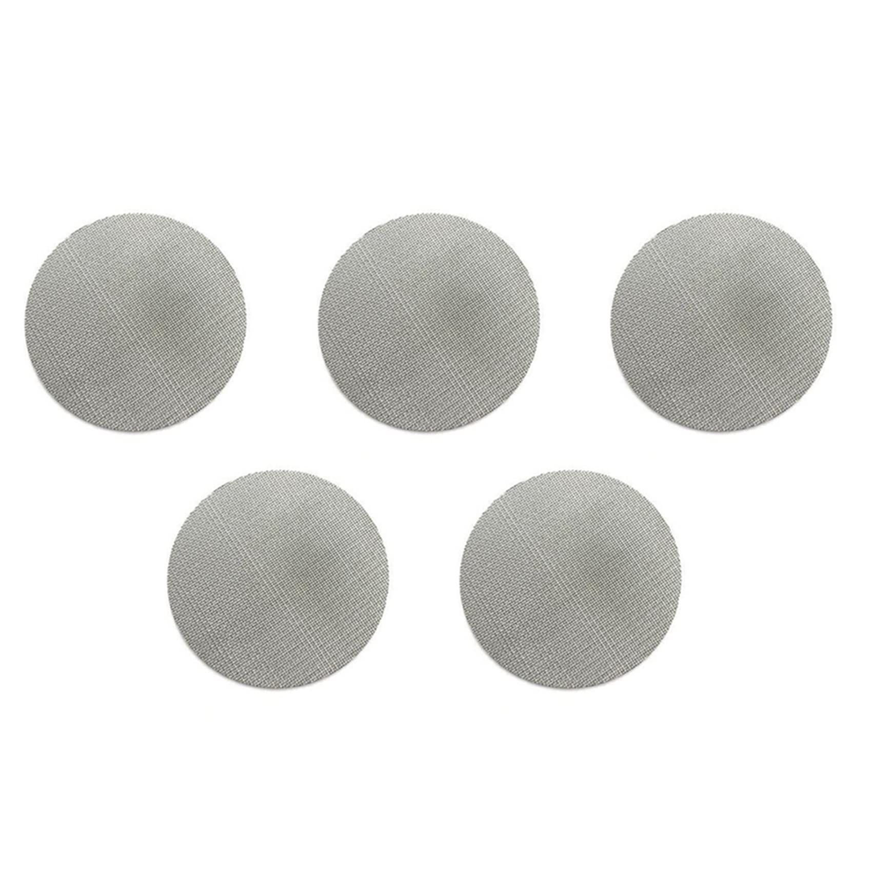 Hndhbfgrt 5PC 51mm Puck Screen/Espresso Portafilter Lower Shower Screen/Contact Screen - Stainless Steel 100 Micrometre