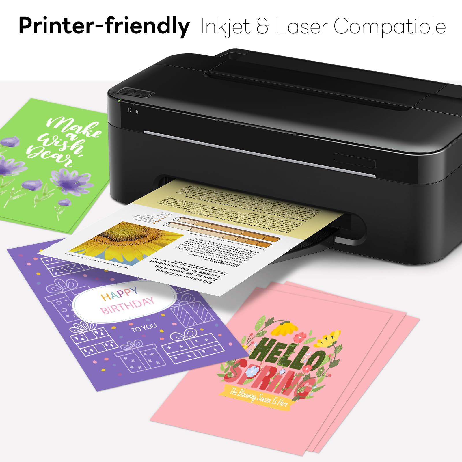 Goefun Farbiger Karton, 25 Farben, 29,5 kg, Konstruktionspapier, verschiedene Farben, für Bastelarbeiten und Scrapbooking, 300 Blatt