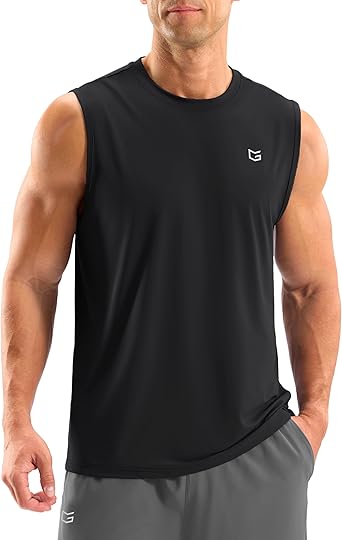 35% off: G Gradual Sleeveless Shirts for Men Workout Tank Tops Moisture Wicking Mens Muscle Shirt for …