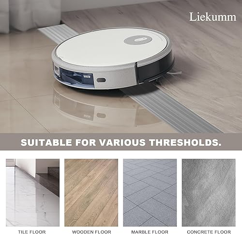 Miniatura 8 de LIEKUMM Rampa portátil de umbral sólido de 1 pulgada, rampa de PVC antideslizante de 35.4 pulgadas de ancho para silla de ruedas para el hogar,