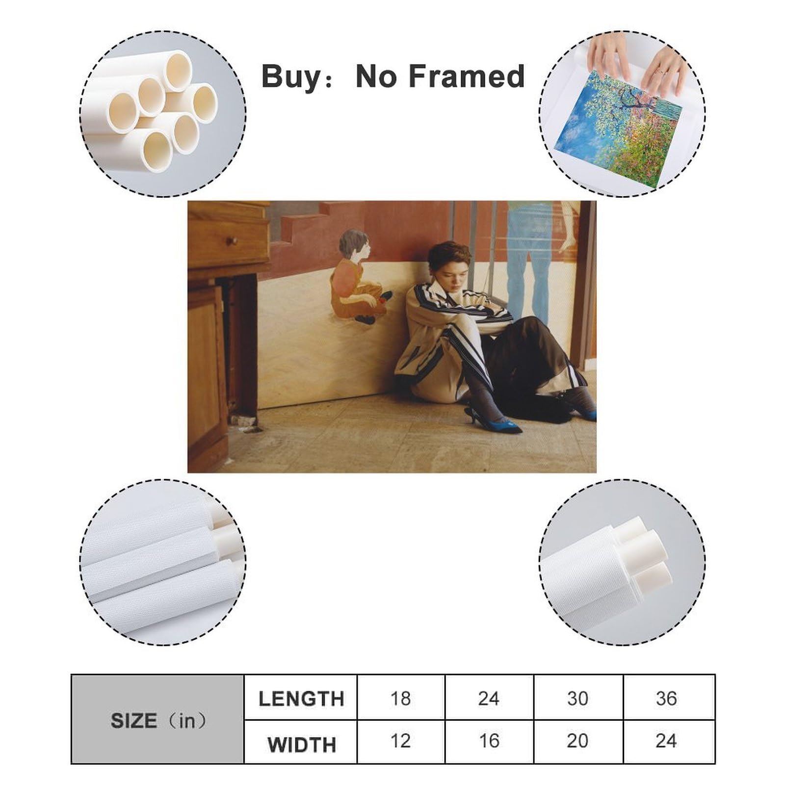 Amazon.co.jp: レア・セドゥ女優ポスター 1 キャンバスアートポスター